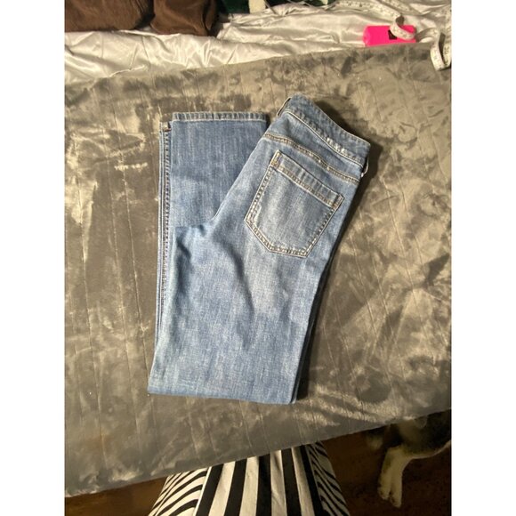 New York & Company Low Rise Slim Fit Distressed Blue Jeans Size 8 - Picture 9 of 15